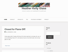 Tablet Screenshot of heatherkellyglass.co.uk